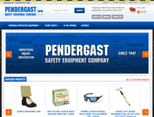 Tablet Screenshot of pendergastsafety.com